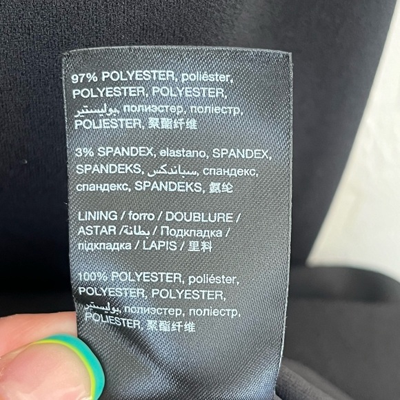 Bebe Little Black Dress with Plunging Deep V Neckline black 4 NEW - Picture 9 of 14